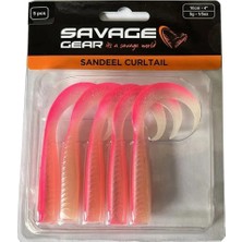 Savage Gear Lb Sandeel Curltail 10CM 5gr Silikon Yem (Pink Glow)