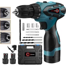 Jack Power  Armt 58 V 10AH Çift Akülü Uç Seti Şarjlı Matkap