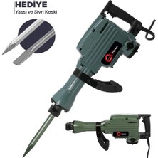 Jack Power Pro 5000 W 45 Joule Professıonel 16 kg Kırıcı Hilti Sivri ve Yassı Keski Hediyeli Çantalı 868121640376