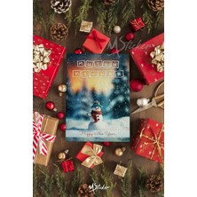 Yılbaşı Hediye Kartı 16 Adet Arkasına Not Yazılabilir Yeni Yıl Tebrik Kartı Özel Dokulu Kağıt