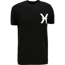 John Richmond Bisiklet Yaka Siyah Erkek T-Shirt UMA23140TS