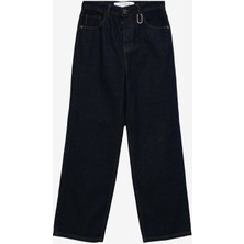 John Richmond Normal Bel Normal Paça Straight Lacivert Erkek Denim Pantolon Uma23068Je