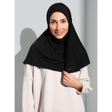 Ecardin ST500-SANDY Türban Şal 01 Siyah - Siyah - Ecardin