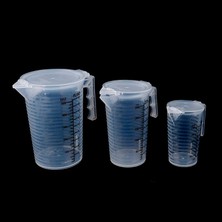 Wangchuang A500 100/250/500ML Plastik Mezun Ölçüm Kabı Sıvı Kabı Epoksi Reçine Silikon Yapma Aracı Şeffaf Karıştırma Kabı (Yurt Dışından)