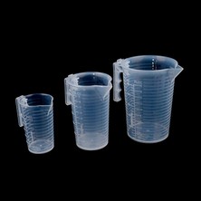 Wangchuang A500 100/250/500ML Plastik Mezun Ölçüm Kabı Sıvı Kabı Epoksi Reçine Silikon Yapma Aracı Şeffaf Karıştırma Kabı (Yurt Dışından)