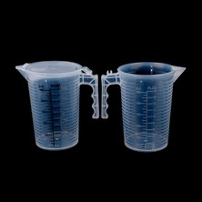 Wangchuang A500 100/250/500ML Plastik Mezun Ölçüm Kabı Sıvı Kabı Epoksi Reçine Silikon Yapma Aracı Şeffaf Karıştırma Kabı (Yurt Dışından)