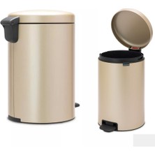 Brabantia Çöp Kutusu 20 Litre Newicon Pedallı Şampanya Rengi