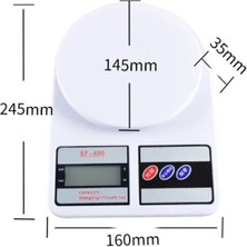 Wangchuang 10 kg 1g 5-10 kg Taşınabilir Mutfak Terazisi Yüksek Hassasiyetli Ev Pişirme Terazisi Tıp Sağlık Gıda Tartı Ev Elektronik Tartı (Yurt Dışından)