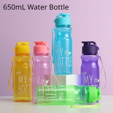 Wangchuang Lacivert 650ML 650ML Su Bardağı Spor Su Şişesi Açık Taşınabilir Su Bardağı Gıda Sınıfı Plastik Bardak Su Şişesi Çocuklar Için Içme Şişesi (Yurt Dışından)