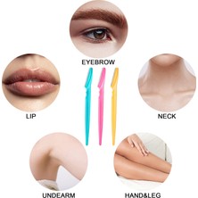 3liyao 20 Adet Mix Renk 150/80/20 Adet Kaş Bıçağı Emniyet Kapağı ile Çok Amaçlı Yüz Tıraş Bıçağı Kaş Saç Düzeltici Epilatör Profiler Dermaplane Aracı (Yurt Dışından)