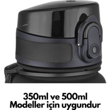 Uzspace 350-500 ml Uyumlu Siyah Yedek Kapak