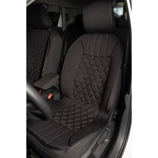 Fresh Start Fiat  Tofaş Şahin Uyumlu Oto Koltuk Minderi Elegance Model Ön 2'li Set Siyah Fs