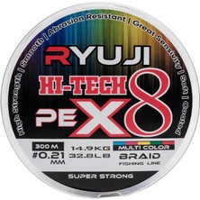 Ryuji Hi-Tech X8 300M Multi Color Ip Misina STANDART-0.23MM