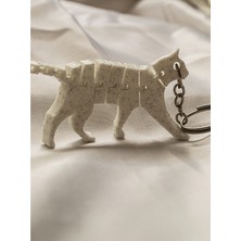 ADD3D Sevimli Kedi Anahtarlık ve Süs- Oynar Eklemli Kedi Anahtarlık-Flexi Kedi -Kedi Oyuncak