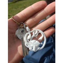 ADD3D Medusa Anahtarlık -Figür Anahtarlık -Sevimli Anahtarlık -Çanta ve Cüzdan Süsü