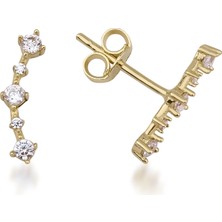 Kairos Jewelry 14 Ayar Altın Kavisli Taşlı Zarif Çivi Küpe
KRS-K49-14GEZ