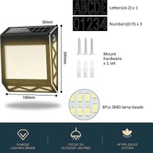 Yiqln Lx-Solar Sokak Tabelası Dijital Ev Açık-Siyah (Sıcak Işık) (Yurt Dışından)