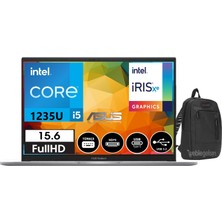 Asus Vivobook VX1502ZA-EJ1060 Intel Core I5 1235U 8 GB 512GB  SSD 15.6" Dos Fhd Dizüstü Bilgisayar  VX1502ZA-EJ106002+WEBLEGELSINÇANTA