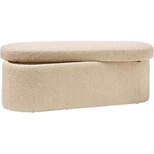 Hoom Concept Lina Teddy Sandıklı Puf Kahverengi