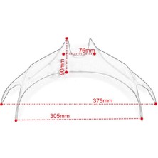 Toyra Motosiklet Kanatçık Paneli Ön Kaporta Pnö Kanatçıklar 50 18-1//mavi/yeşil - , 375X200MM Kırmızı (Yurt Dışından)