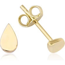 Kairos Jewelry 14 Ayar Altın Mini Damla Küpe KRS-K55-14GE