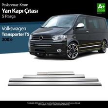 S-Dizayn Vw T5 Transporter Krom Yan Kapı Çıtası 5 Prç 2003-2010 (K.ş)