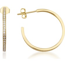 Kairos Jewelry 14 Ayar Altın Sıra Taşlı Halka Çivi Küpe
KRS-K61-14GEZ