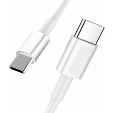 Ebotek Apple İphone 15 - 15 Pro - 15 Pro Max - 15 Plus Yeni Nesil Type-C to Type-C 20W Hızlı Şarj Aleti Seti Kablo ve Adaptör İki Uç Type-C