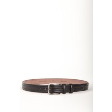 Dericlub Hakiki Deri 3.5cm Çift Dikişli Erkek Klasik Kemer 511