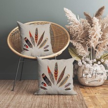 Lia Store Tüy Desenli Dekoratif 2'li Yastık Kılıfı Seti 35 x 55 cm