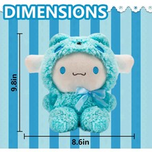 Runjing Kawaii Peluş Oyuncaklar, 10 Inç Sevimli Cinnamoroll Peluş, Cinnamoroll Peluş Bebekler, Cinnamoroll Doldurulmuş Hayvanlar Peluş Şekil Oyuncak, Kız Çocuk Hayranları Için Hediyeler (M (Yurt Dışından)