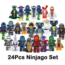 Runjing 24 Adet Set Ninjago Mini Rakamlar Kai Jay Sensei Wu Usta Yapı Taşları Oyuncaklar (Yurt Dışından)