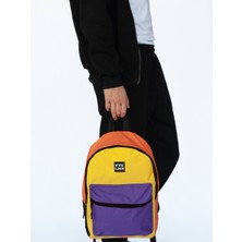 Vatkalimon Unisex Mor Sarı Turuncu  Su Geçirmez Okul ve Sırt Çantası