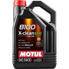 Motul 8100 X-Clean Efe 5W-30 Partiküllü Motor Yağı 4 L