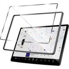Tes Store Tesla Model Y/3 Kolay Kurulum 9H, Anti-Blue Light, Parmak İzi Önleyici, Mat Temperli Ekran Koruyucu