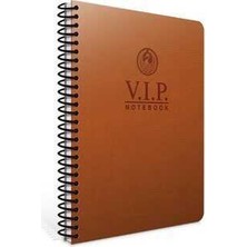 GIPTA 1081 A4 140 YAPRAK KARELİ KARELİ VIP SPİRALLİ SUNİ DERİ DEFTER