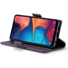 Cool-M Samsung Galaxy A40 Rfıd Engelleme Pu Deri Telefon Kasası Stand Cüzdan Anti-Drop Cover (Yurt Dışından)