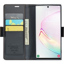 Cool-M Samsung Galaxy Note 10 Plus 4g Rfıd Engelleme Cüzdan Kılıfı Deri Stand Telefon Kapağı (Yurt Dışından)