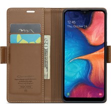 Cool-M Samsung Galaxy A40 Rfıd Engelleme Pu Deri Telefon Kasası Stand Cüzdan Anti-Drop Cover (Yurt Dışından)