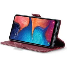 Cool-M Samsung Galaxy A40 Rfıd Engelleme Pu Deri Telefon Kasası Stand Cüzdan Anti-Drop Cover (Yurt Dışından)