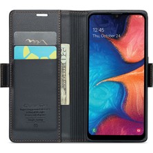 Cool-M Samsung Galaxy A40 Rfıd Engelleme Pu Deri Telefon Kasası Stand Cüzdan Anti-Drop Cover (Yurt Dışından)