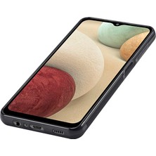 Cool-M Samsung Galaxy A12 Pu Deri Kaplamalı Tpu + Eva Case Karbon Fiber Telefon Kapağı (Yurt Dışından)