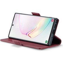 Cool-M Samsung Galaxy Note 10 Plus 4g Rfıd Engelleme Cüzdan Kılıfı Deri Stand Telefon Kapağı (Yurt Dışından)