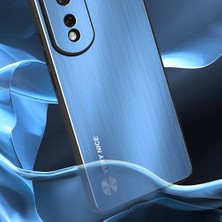 Xshine Honor 80 5g Tpu Tampon Alüminyum Alaşım Arka Cep Telefonu Kapağı Için Fırçalanmış Telefon Kılıfı (Yurt Dışından)