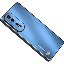 Xshine Honor 80 Pro 5g Çizgiye Karşı Telefon Kılıfı Tpu + Alüminyum Alaşımlı Arka Fırçalı Telefon Kapağı (Yurt Dışından)