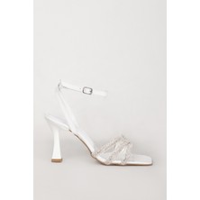 Dericlub 7718 Kadın Taşlı Topuklu Ayakkabı