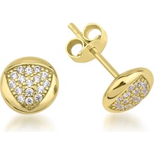 Kairos Jewelry 14 Ayar Altın Taşlı Yuvarlak Form Çivi Küpe
KRS-K83-14GE