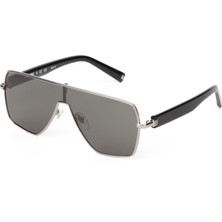 Hermossa Hm 1621 C1 Dikdörtgen Gümüş - Siyah Unisex Güneş Gözlüğü
