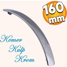 Badem10 Kemer Mutfak Dolabı Mobilya Çekmece Dolap Kapak Kulpu Düz Ayder Metal Kulp Kulbu Kulpu 160 mm Krom