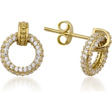Kairos Jewelry 14 Ayar Altın Yuvarlak Form Taşlı Tasarım Çivi Küpe
KRS-K70-14GEZ
